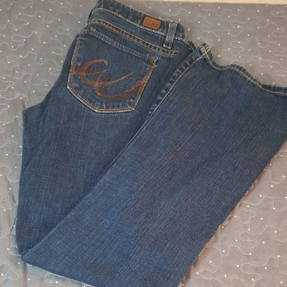 X2 Slim W10 Low rise flare leg Women's Blue Jeans size 6